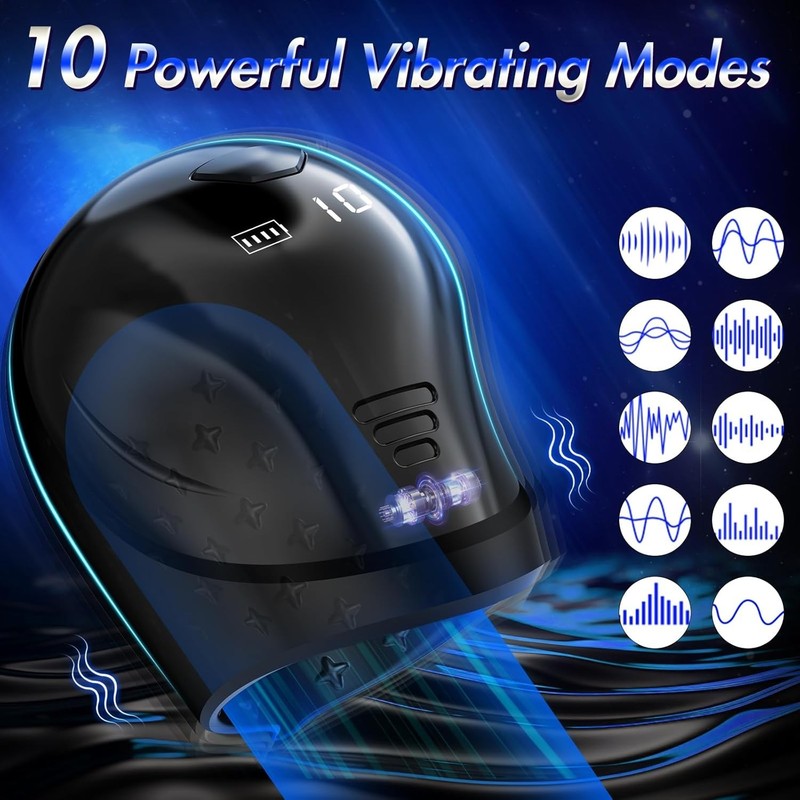 Vibrating Penis Head Massager Male Masturbator Glans Vibrator Sex Toys for Men