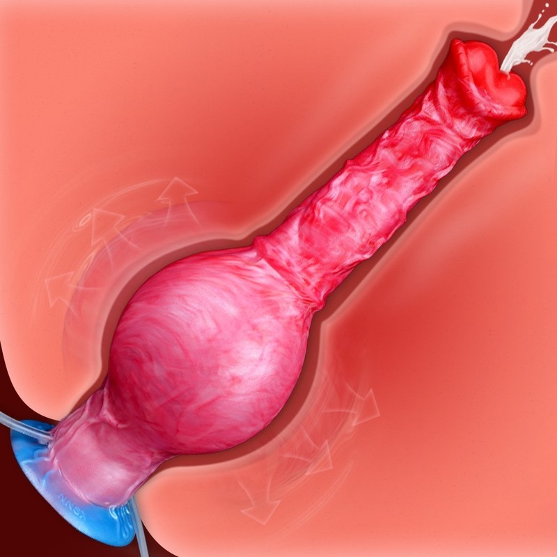 Squirting Dildo Simulated Ejaculating 11.8 Inch Fantasy Cock Sex Toys for Men