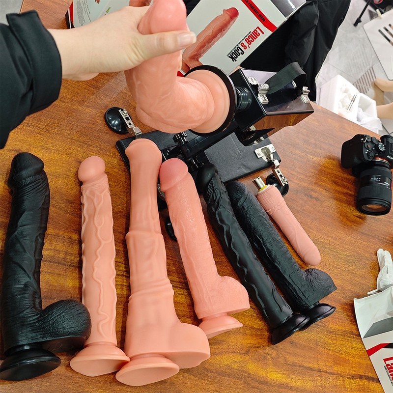 Automatic Stability Sex Machine Dildo Adapter for 3XLR Love Machine Vibrator US gallery