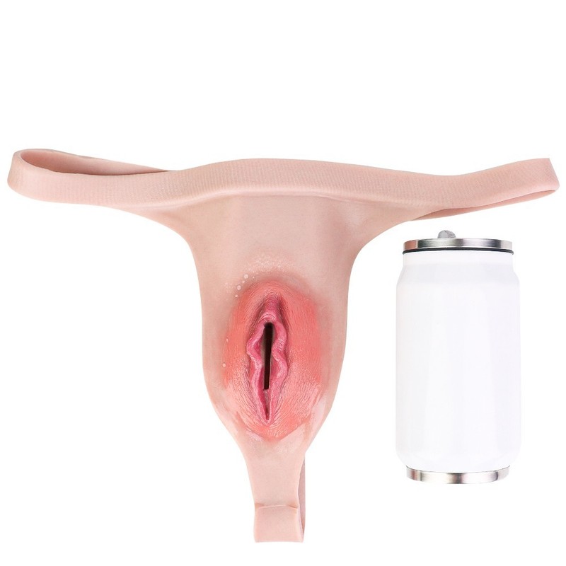 Silicone Panty Fake Vagina Girl Underwear Transgender Thong Crossdresser Toy gallery