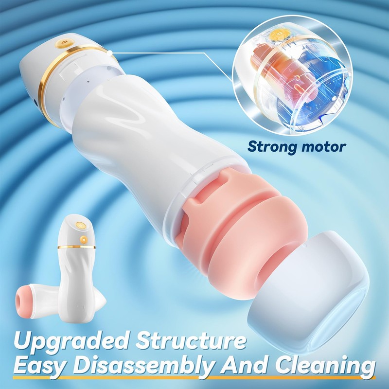 AI Interactive Sucking Male Masturbators 7 Vibration & Suction Hands Free Po... gallery