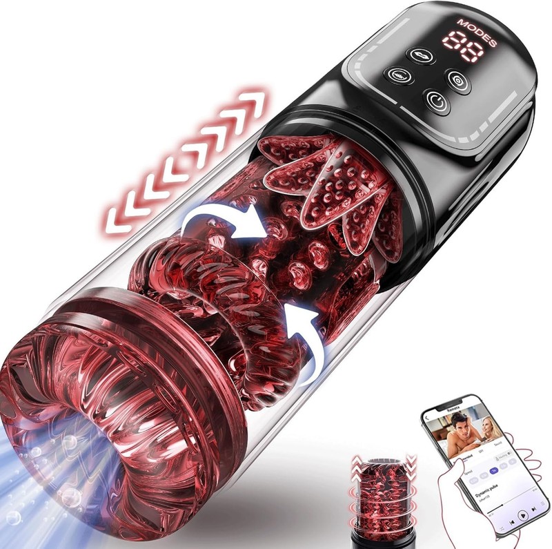 Male Masturbator Penis Pump – Male Sex Toys for Men with Upgrade 12 S Vacuum …