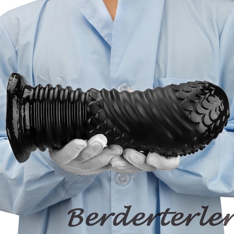 Black PVC Giant Dildo Butt Plug Fisting Gay Sex Toys Big Dick BDSM For Women gallery