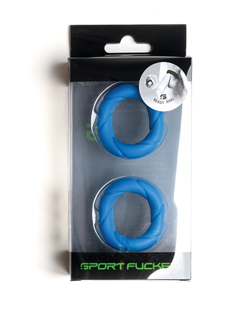 Penis Ball Ring Body-Safe Silicone Blue Sport Loveer Ready Rings Stretch Soft
