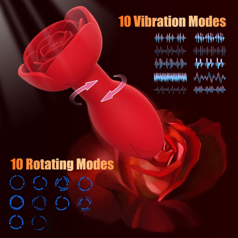 Rotating Anal Plug app Butt Plug G-spot Stimulator Massager Dildo Sex Toy Women gallery