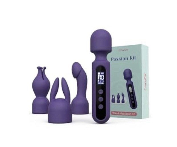 Tracy's Dog Wand Vibrator Kits Couple Adult Sex Toys with 3 Attachments for C...
