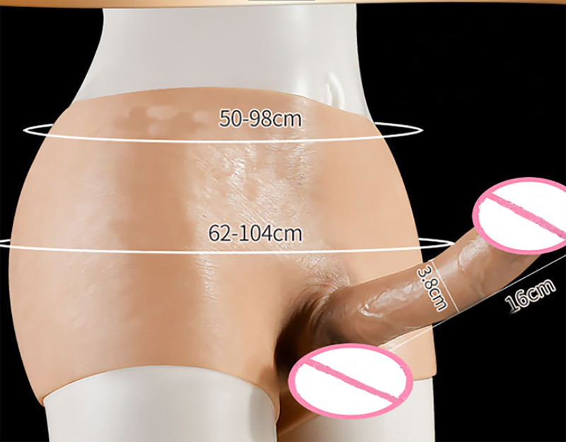Elastic Silicone Wearable Realistic Solid Dildos Strap-On Dildo Panties Lesbian gallery