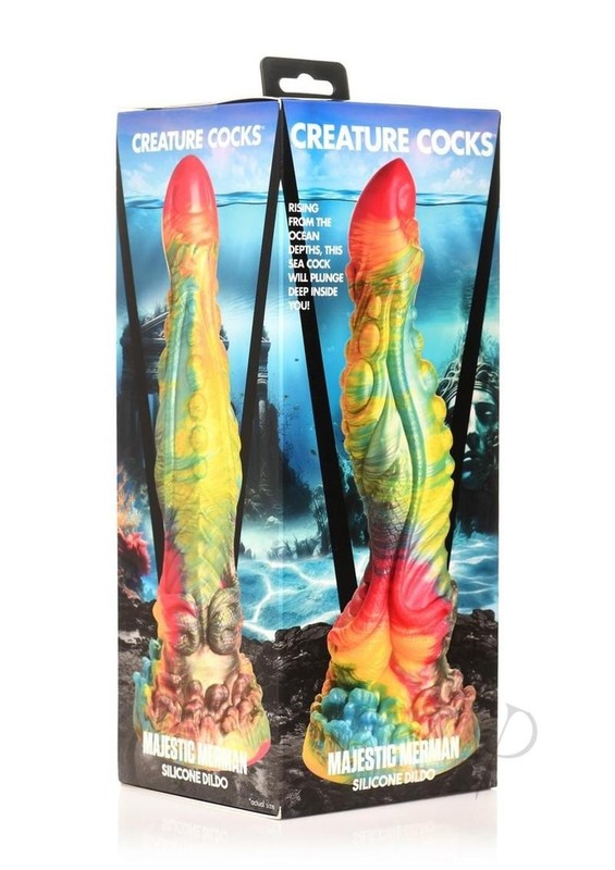 Creature Cocks Majestic Merman Silicone Dildo – Rainbow