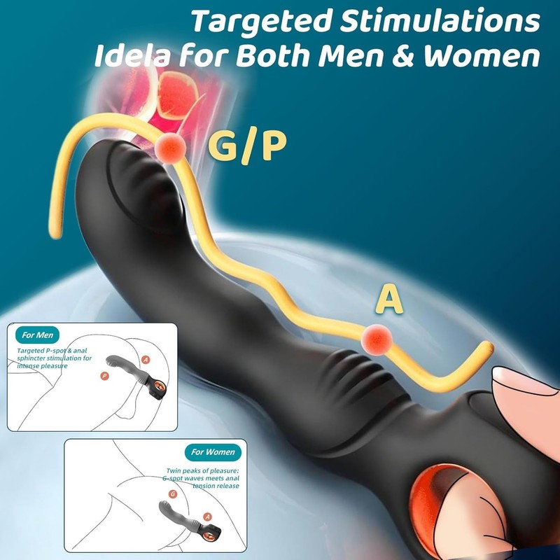 P-spot Prostate Massager Anal Vibe Vibrator Stimulator Butt Plug Sex-toy for Men gallery