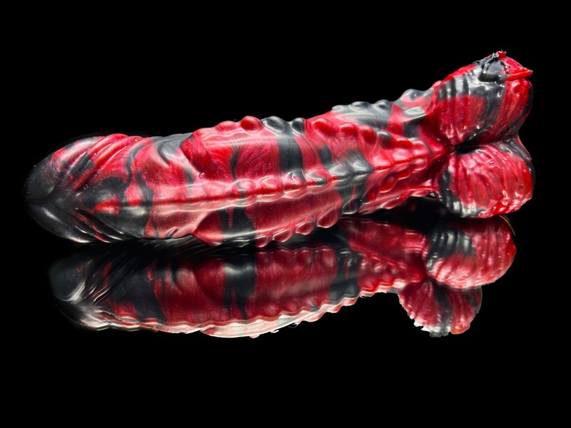 Platinum Silicone Demon Devil Realistic Fantasy Dildo for Red Love gallery