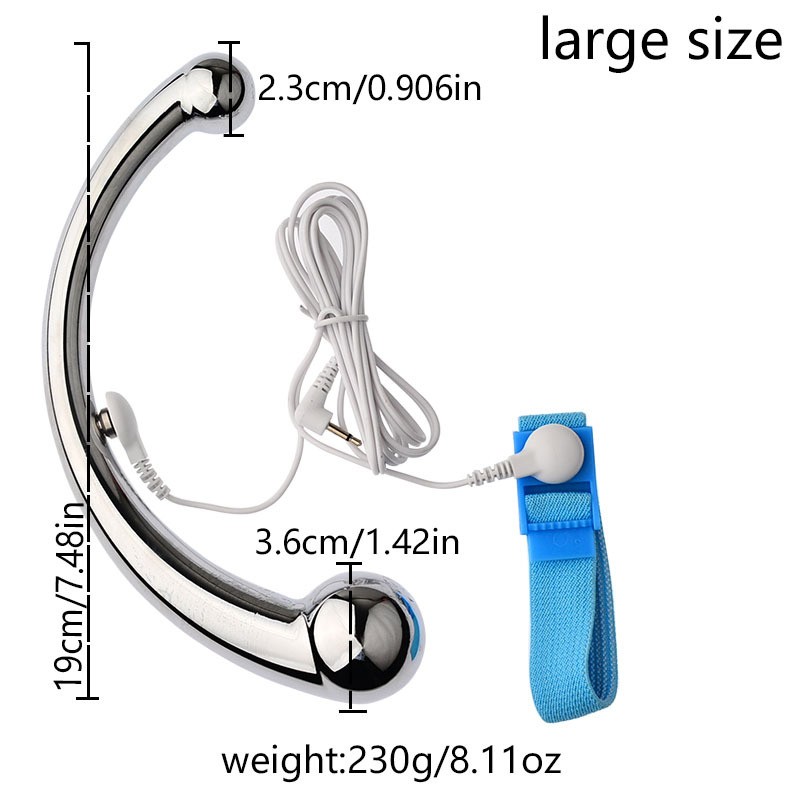 E-Stim Penis Shock Rings Insert Plug Host Pulse Power Therapy Cable Enlarge gallery