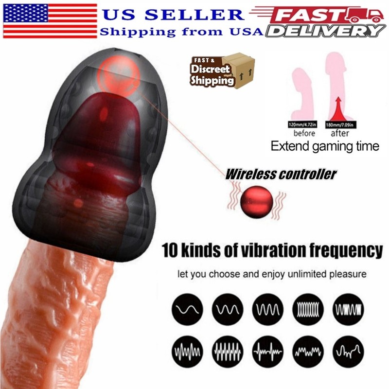 Male Vibrating Penis Head Massager =Masturbator Glans Vibrator Sex Toys for Men