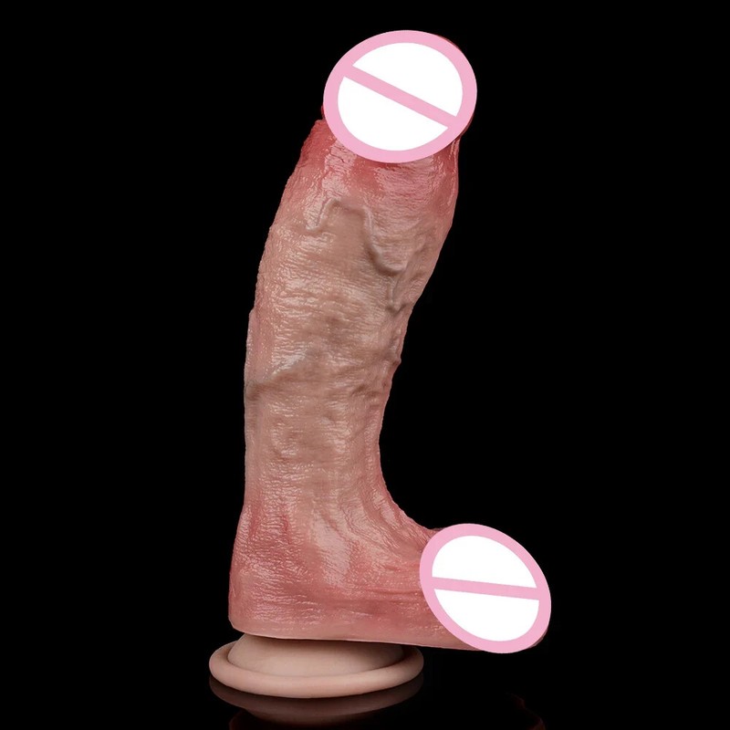 Realistic Dildo Lifelike Penis Enhanced Sensation Silicone Dick Enlarge Sex Toys gallery
