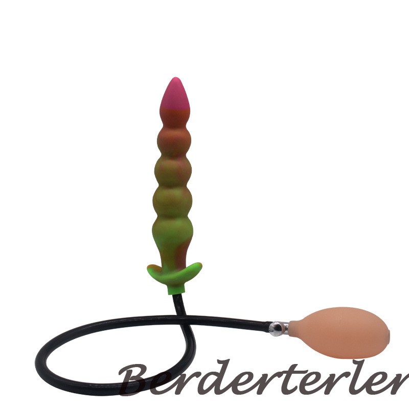 Inflatable Anal Plug with 5 Coloured Beads Posterior Bead Massage Anal Dilator gallery