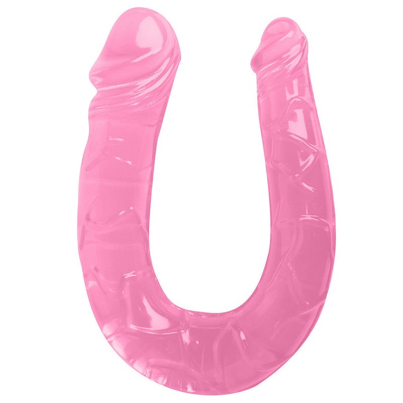 Double Sided Ended Dildo Dong DP Penetration Jelly Lesbian Partner Sex 10-18&Prime;