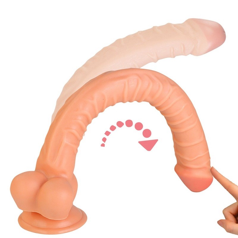 16 inch Realistic Suction Cup Dildo with Balls Vagina Anal Sex Toy for Women gallery