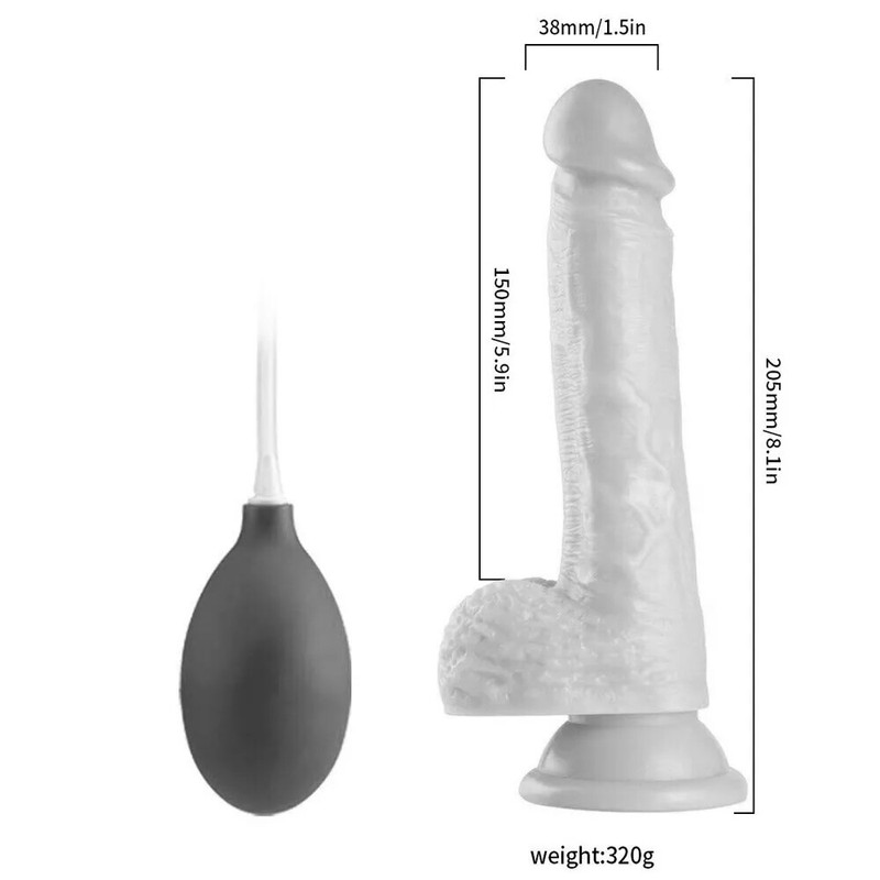Soft Flexible Realistic Ejaculating & Squirting Cum Dildo Dong Cock Suction Cup gallery