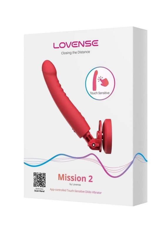 Lovense Mission 2 Silicone Rechargeable Vibrator – Red