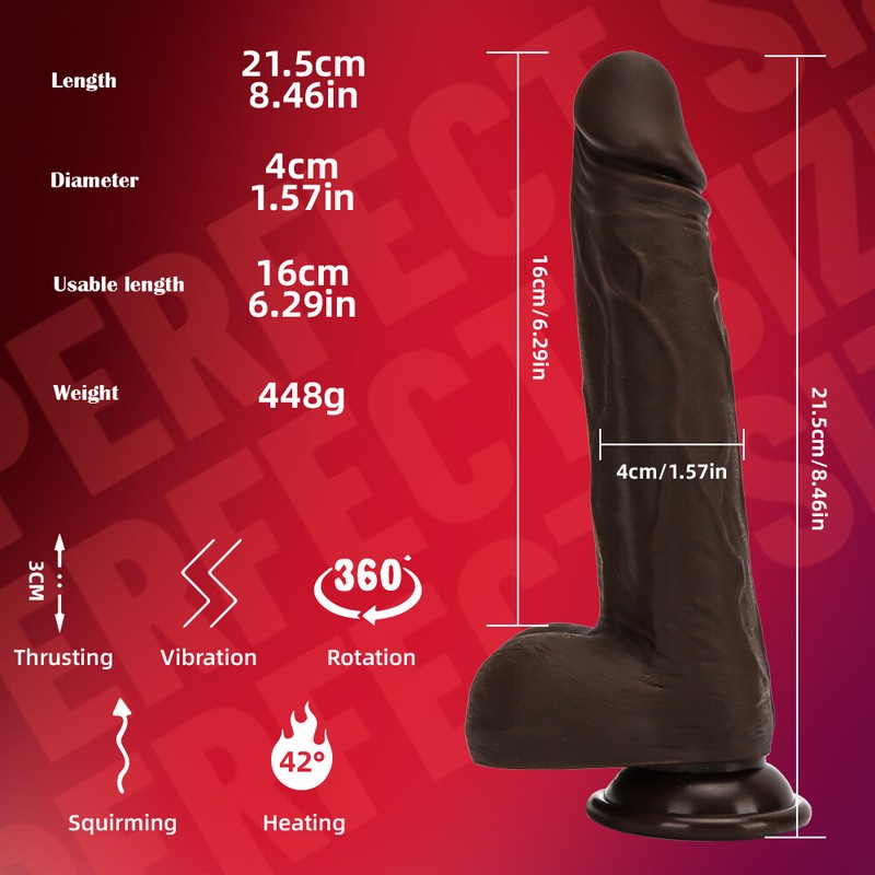 Automatic Heating Thrusting Dildo Vibrator Hands-Free Machine Sex Toys for Women gallery