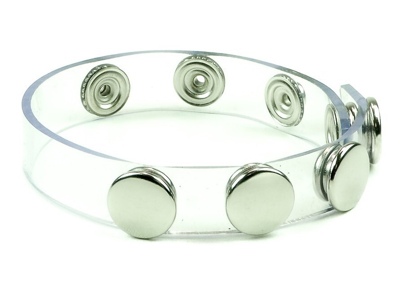 Cock Strap CLEAR VINYL Stainless Snaps Handmade In USA