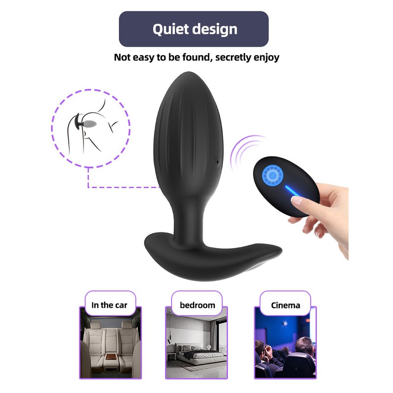 Vibrator Anal ButtPlug Tail Male Prostate Massager Dildo Sex Toys for Men Women gallery