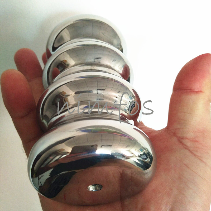Anal Plug Stainless Steel Solid Trainer Butt Dildo Plug Anus Dilator Sex Toys gallery