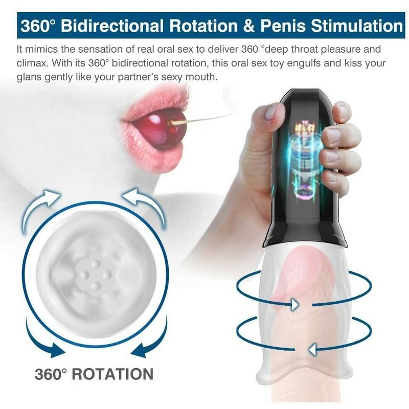 Male Masturbaters Automatic HandsFree Rotating Thrusting Cup Stroker Men Sex Toy gallery