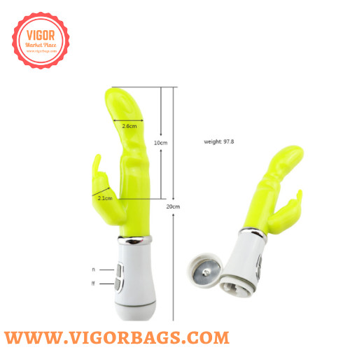 Rabbit ear ticking dildo & Silicone Rabbit Vibrator G Spot 10 Modes Combo gallery