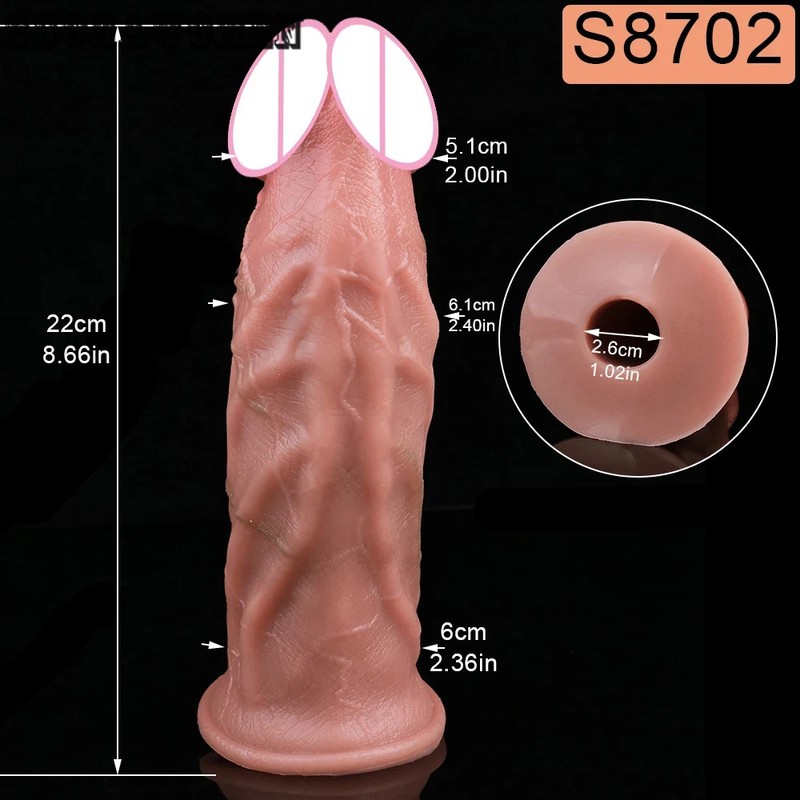 Real Textured Dildo Silicone Lay Eggs Hand-Push Ovipositor Toy For Adult Women gallery