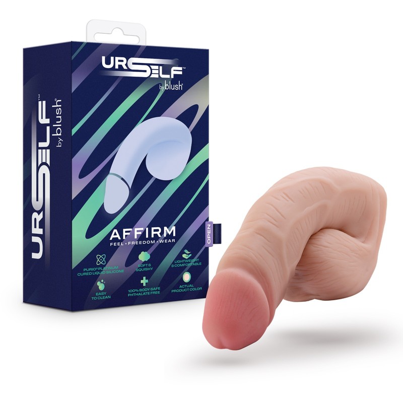 Blush URSELF™ Affirm 5 Inch Silicone Packer Realistic Prosthetic Adult Sex Toy