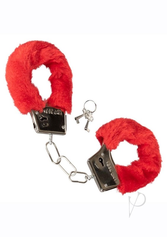 Playful Furry Cuffs - Red gallery