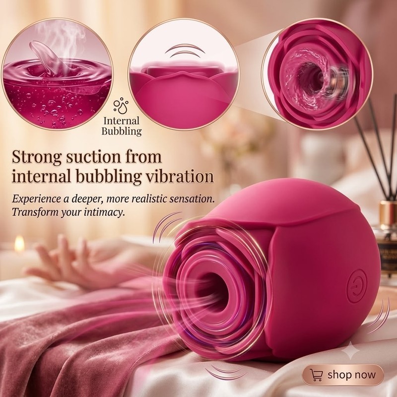 10-speed Rose Vibrator G-spot Dildo Clitoral Sucking For Women Sex Toys gallery