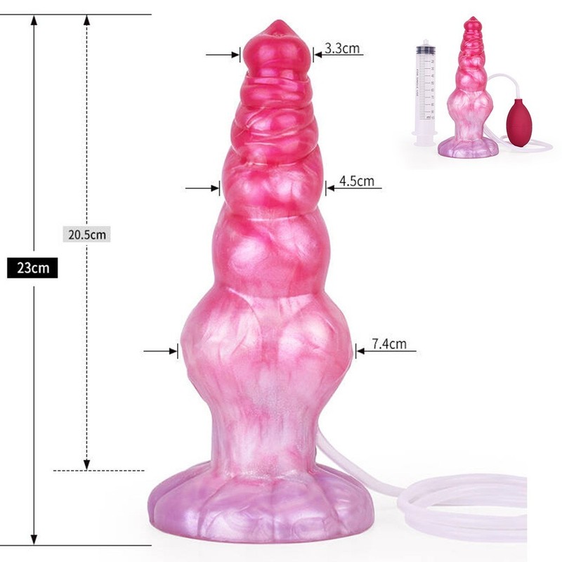 Fantasy Knot Ejaculation Dildo Silicone Squirting Penis Large Anal Plug Sex Toys