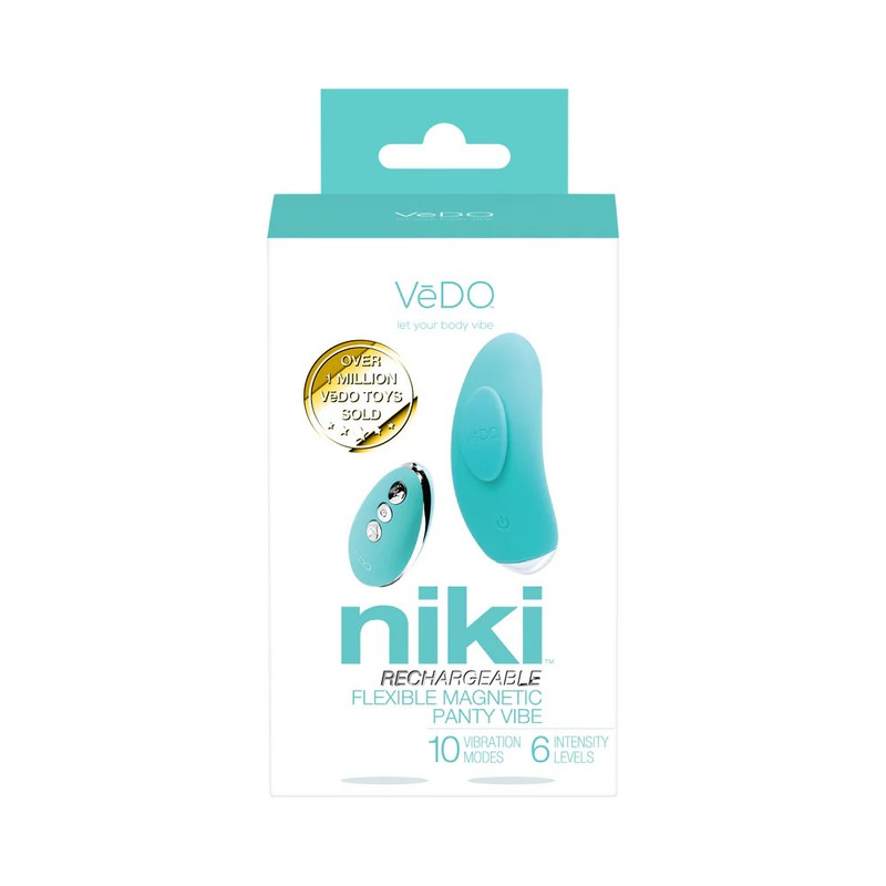 VeDO Niki Rechargeable Panty Vibe Tease Me Turquoise gallery