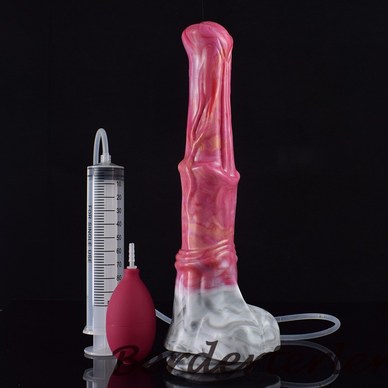FAAK Silicone Squirting Penis Large Ejaculation Realistic Dildo Sucker Sex Toys gallery
