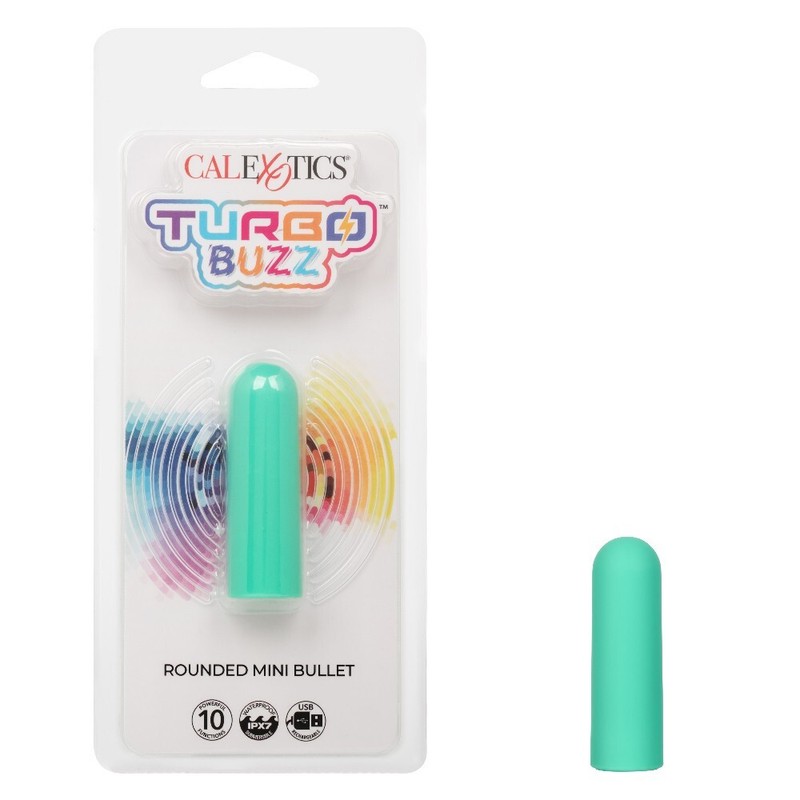Cal Exotics Turbo Buzz Rounded Mini Bullet Vibe Green – Clitoral Vibrator