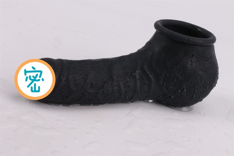 Reusable Latex Extend Sleeves Rolled-edge Penis Extend Delayed Ejaculatio Male gallery
