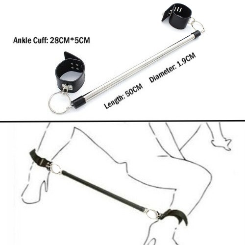 Bondage Slave Open Leg Bar Handcuffs Open Leg Ankle Neck Cuffs Restraint BDSM