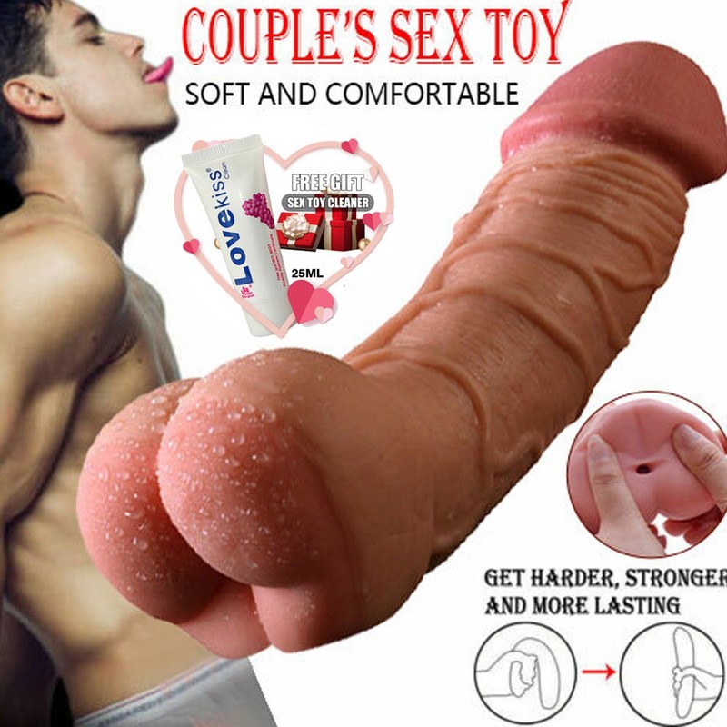 Male Masturbators-Cock-Girth-Big Realistic-Penis-Dildo-Anal-Stroker for Men-Gay