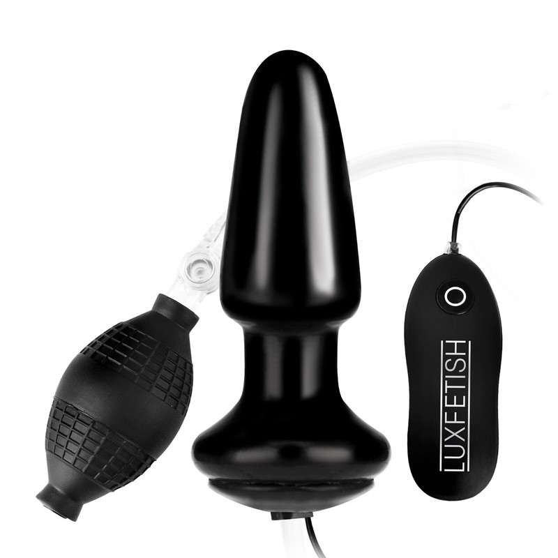 Lux Fetish 4" Inflatable Vibrating Butt Plug gallery