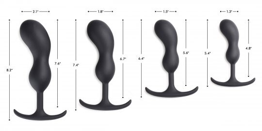 Premium Silicone Weighted Prostate Plug - Small gallery