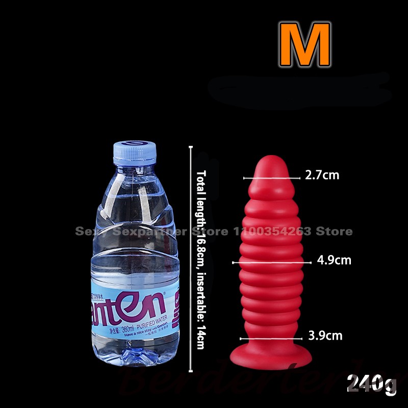 Big Spiral Ass ButtPlug Huge Thread Anal Plug Gode Dildos Anal Dilator Sex Toys gallery