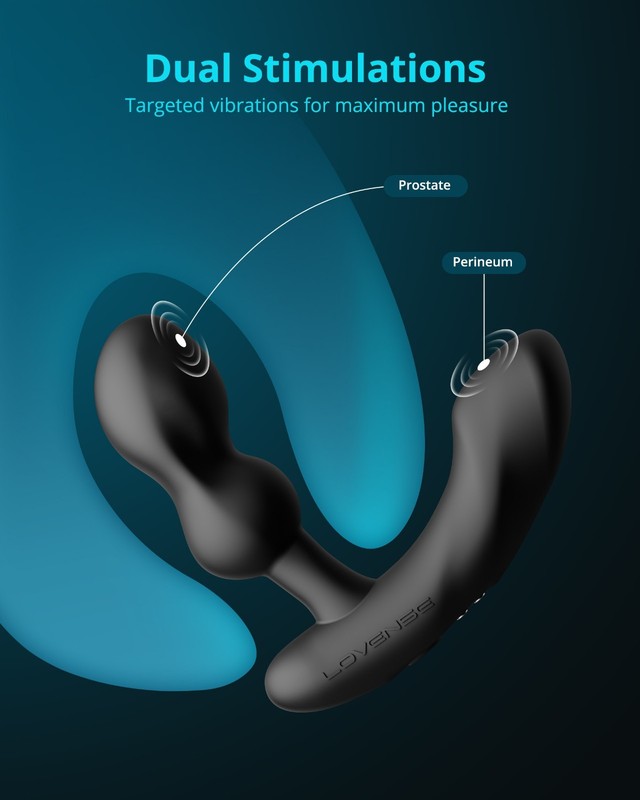 LOVENSE Edge 2 Prostate Massager Vibrating Butt Plug+LOVENSE Sex Toy Cleaner gallery