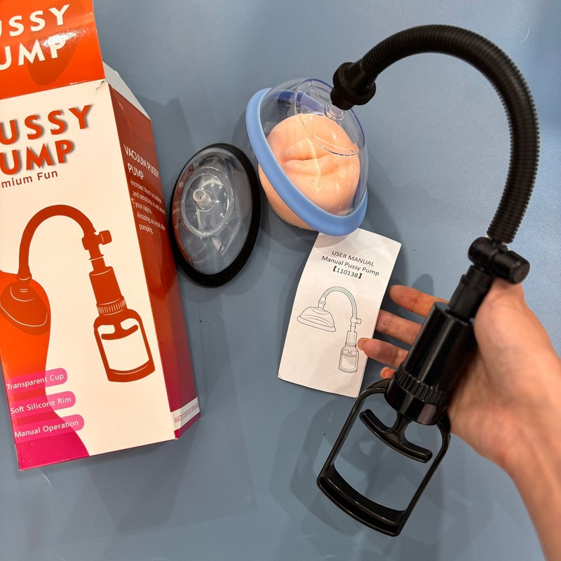 Pussy Suction Manual Pump Labia Clitoral Enlargement Breast Bondage Sex Toys USA gallery
