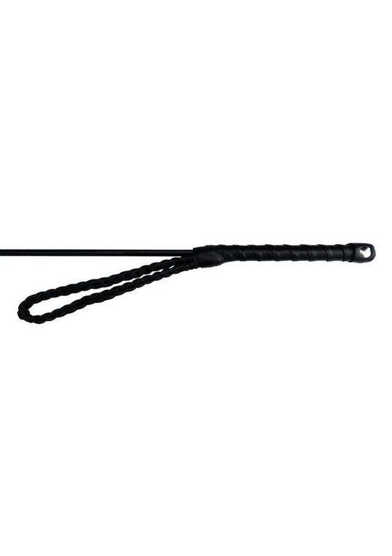 Fetish Play Riding Crop Vegan Leather - Black gallery