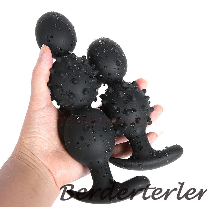 Silicone Rolling Beads AnalPlug Anal Beads Metal Built-In Balls ButtPlug Sex Toy gallery