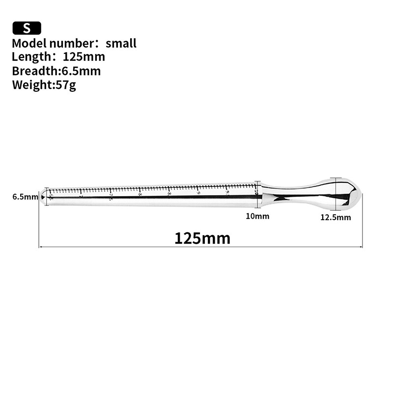 Urethral Stainless Steel Penis Plug Urethra Stretcher Sound Dilator Bondage BDSM