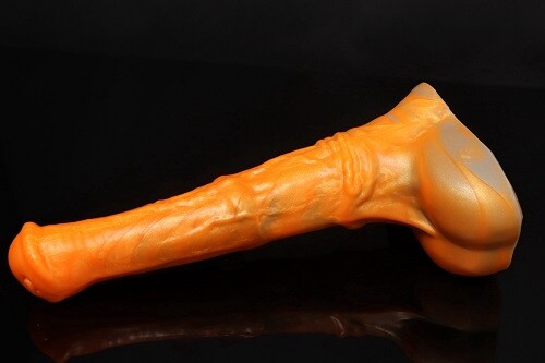 NEW Bad Dragon CHANCE UNFLARED Medium Dildo Fantasy Silicone Sex Toy UV React