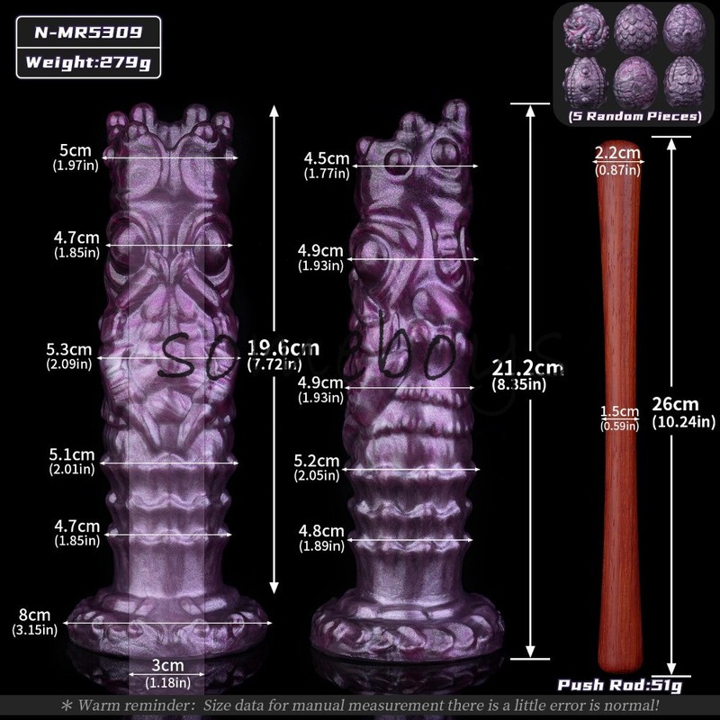 Manual Ovipositor Monster Hollow Anal Plug Egg-Laying Silicone Butt Ball Sex Toy gallery