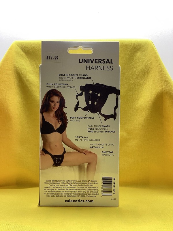 Cal Exotics Lover's Super Strap Universal Harness Black - Strap-On Harness gallery